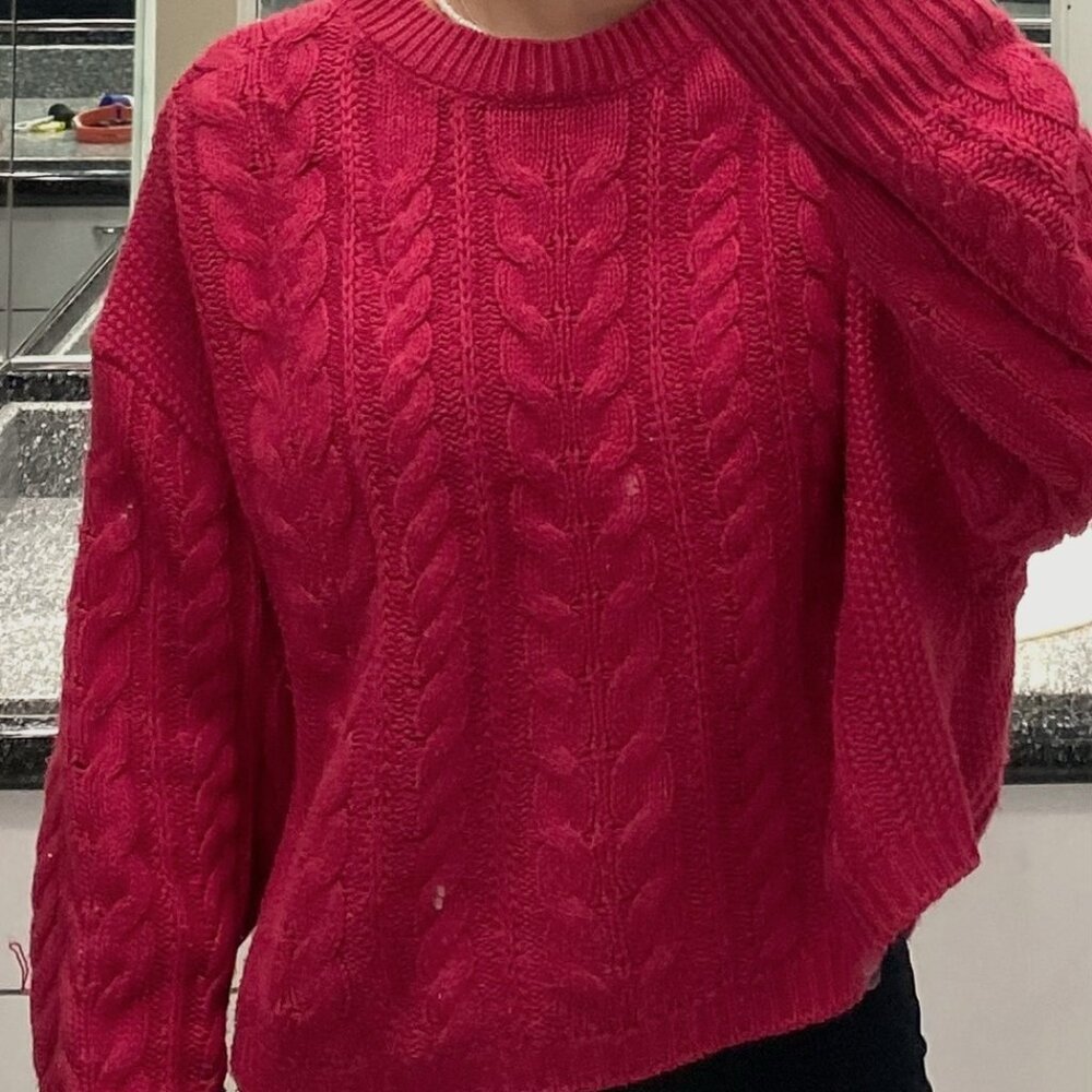 Beautiful pink knit sweater